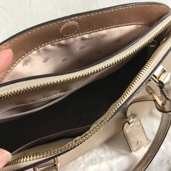 Kate Spade Reiley Laurel Way Rose Gold Satchel - Picture 9 of 10